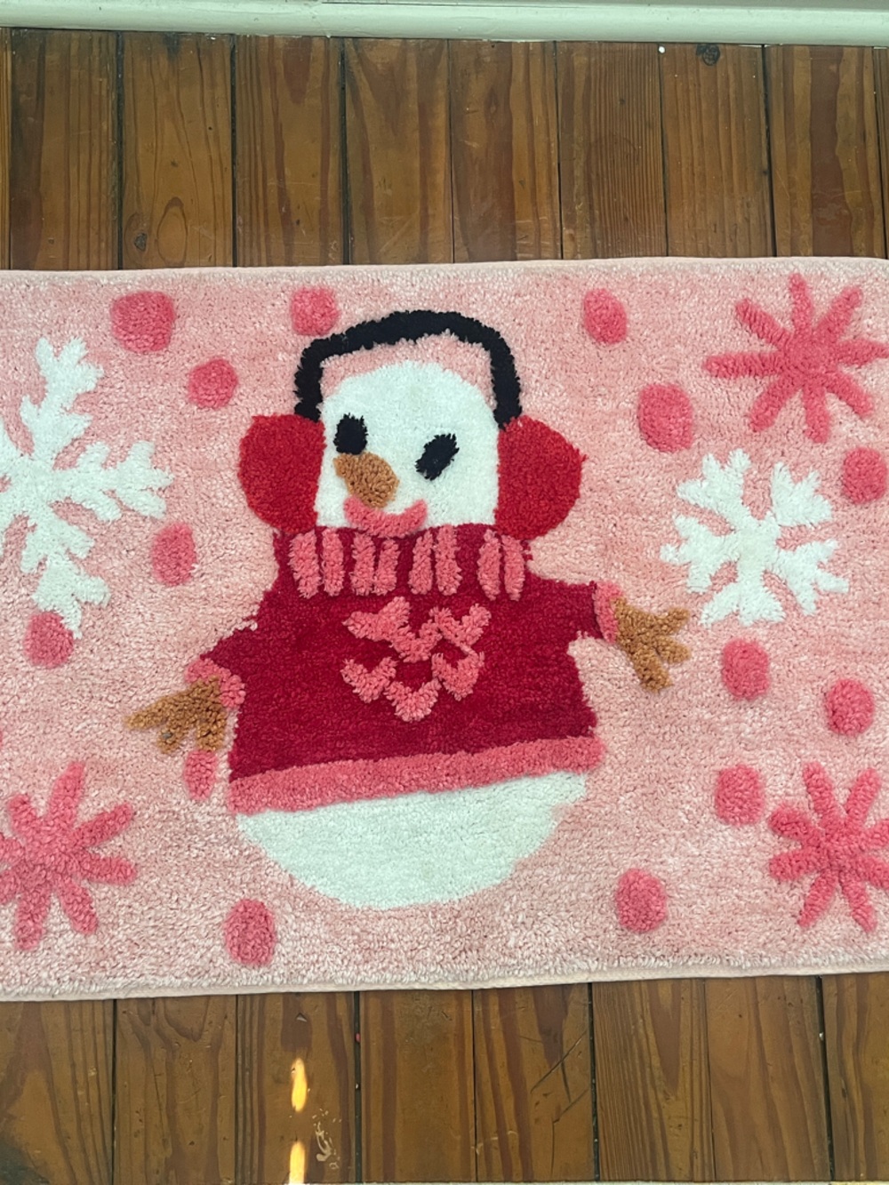 Betsy Johnson snowman winter/Christmas rug